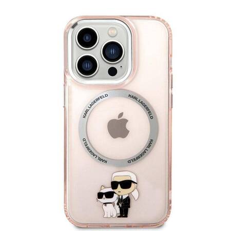 Karl Lagerfeld KLHMP14LHNKCIP iPhone 14 Pro 6,1" hardcase różowy/pink IML NFT Karl&Choupette Magsafe