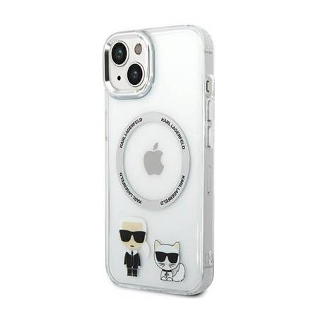 Karl Lagerfeld KLHMP14MHKCT iPhone 14 Plus 6,7" hardcase przeźroczysty/transparent Karl & Choupette Aluminium Magsafe