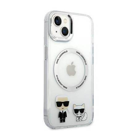 Karl Lagerfeld KLHMP14MHKCT iPhone 14 Plus 6,7" hardcase przeźroczysty/transparent Karl & Choupette Aluminium Magsafe