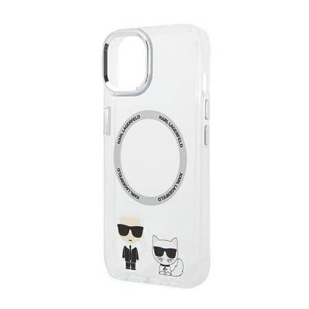 Karl Lagerfeld KLHMP14MHKCT iPhone 14 Plus 6,7" hardcase przeźroczysty/transparent Karl & Choupette Aluminium Magsafe