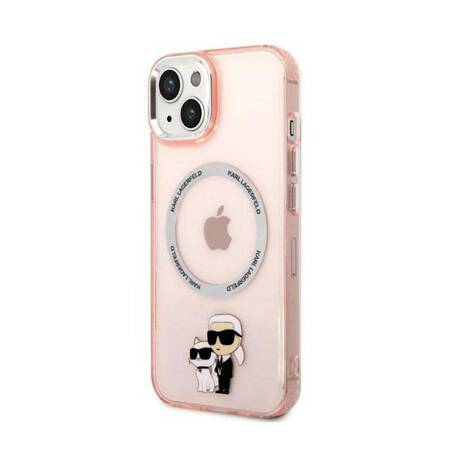 Karl Lagerfeld KLHMP14MHNKCIP iPhone 14 Plus 6,7" hardcase różowy/pink Iconic Karl&Choupette Magsafe