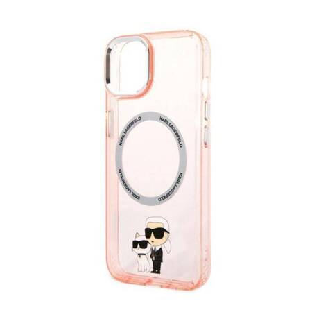 Karl Lagerfeld KLHMP14MHNKCIP iPhone 14 Plus 6,7" hardcase różowy/pink Iconic Karl&Choupette Magsafe