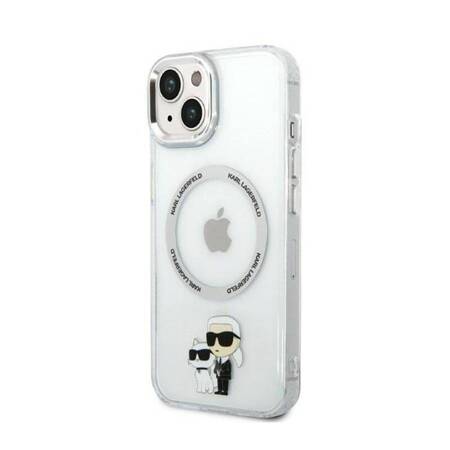 Karl Lagerfeld KLHMP14MHNKCIT iPhone 14 Plus 6,7" hardcase transparent Iconic Karl&Choupette Magsafe