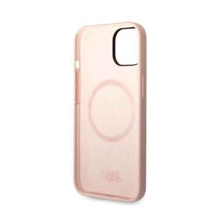 Karl Lagerfeld KLHMP14SSNIKBCP iPhone 14 6,1" hardcase różowy/pink Silicone Ikonik Magsafe