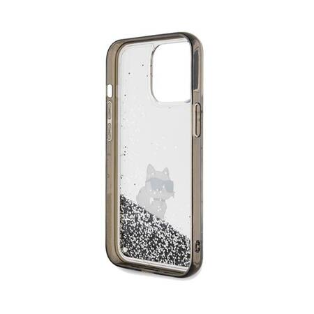 Karl Lagerfeld Liquid Glitter Choupette - Etui iPhone 13 Pro (przezroczysty)