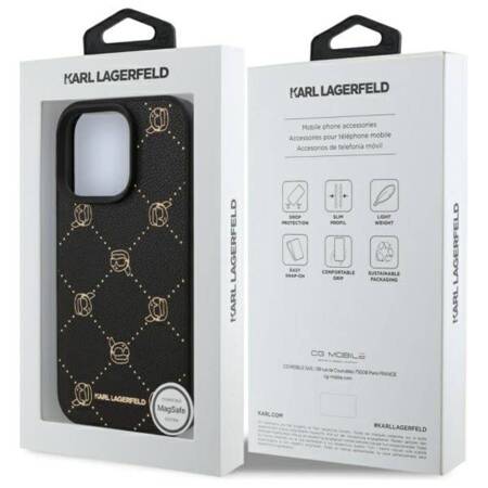 Karl Lagerfeld MagSafe Karl Head - Etui iPhone 16 Pro (czarny)