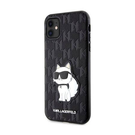 Karl Lagerfeld NFT Saffiano Monogram Choupette - Etui iPhone 11 (Czarny)