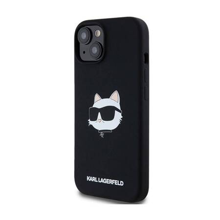 Karl Lagerfeld Silicone Choupette Head MagSafe - Etui iPhone 15 / 14 / 13 (czarny)