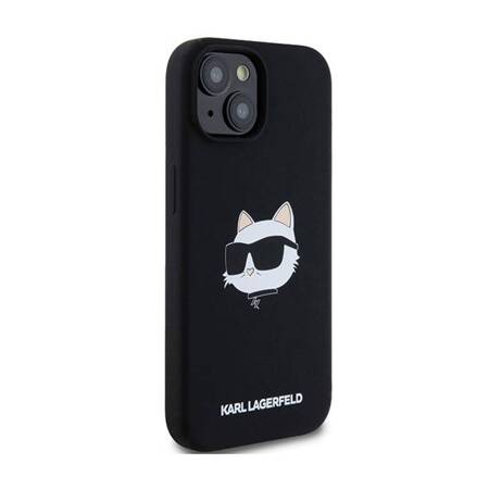 Karl Lagerfeld Silicone Choupette Head MagSafe - Etui iPhone 15 / 14 / 13 (czarny)