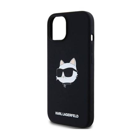 Karl Lagerfeld Silicone Choupette Head MagSafe - Etui iPhone 15 / 14 / 13 (czarny)