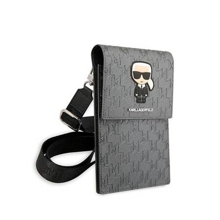 Karl Lagerfeld Torebka KLWBSAMIPG srebrny/silver Ikonik Karl Monogram Patch