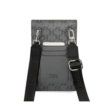 Karl Lagerfeld Torebka KLWBSAMIPG srebrny/silver Ikonik Karl Monogram Patch