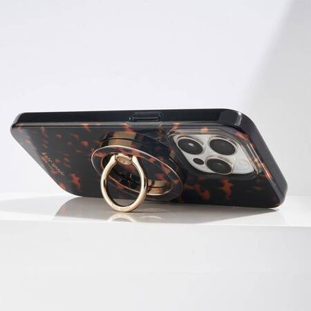 Kate Spade New York Magnetic Ring Stand - Uchwyt MagSafe na palec z funkcją podstawki (Tortoiseshell)