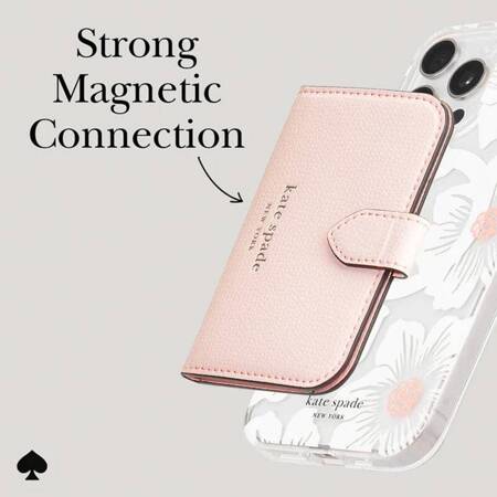 Kate Spade New York Morgan MagSafe Wallet - Portfel magnetyczny (Chalk Pink)