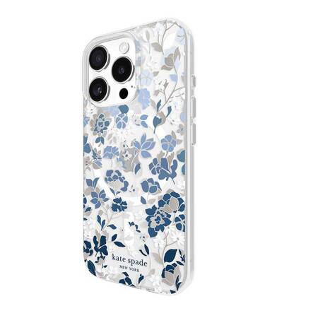 Kate Spade New York Protective Gems MagSafe - Etui iPhone 16 Pro (Flowerbed Blue)