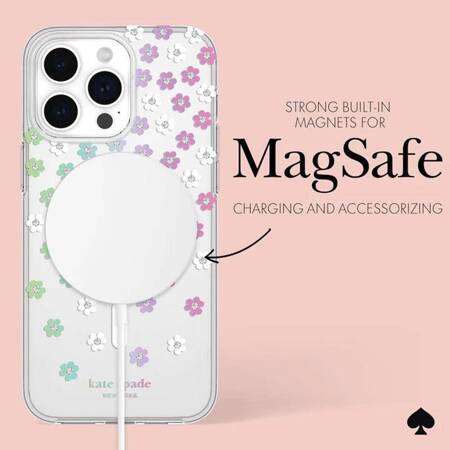 Kate Spade New York Protective MagSafe - Etui iPhone 15 Pro Max (Scattered Flowers)