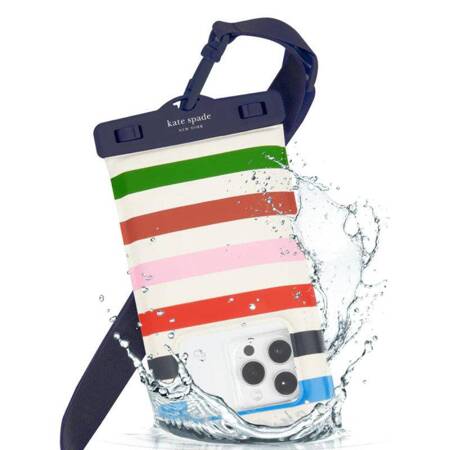 Kate Spade New York Waterproof Floating Pouch - Etui wodoodporne do smartfonów do 6.7" (Adventure Stripe)