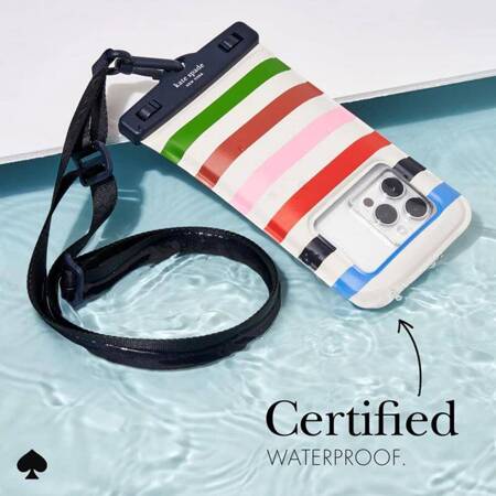 Kate Spade New York Waterproof Floating Pouch - Etui wodoodporne do smartfonów do 6.7" (Adventure Stripe)