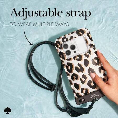 Kate Spade New York Waterproof Floating Pouch - Etui wodoodporne do smartfonów do 6.7" (City Leopard)