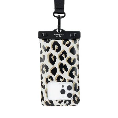 Kate Spade New York Waterproof Floating Pouch - Etui wodoodporne do smartfonów do 6.7" (City Leopard)