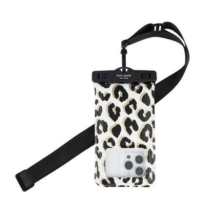 Kate Spade New York Waterproof Floating Pouch - Etui wodoodporne do smartfonów do 6.7" (City Leopard)