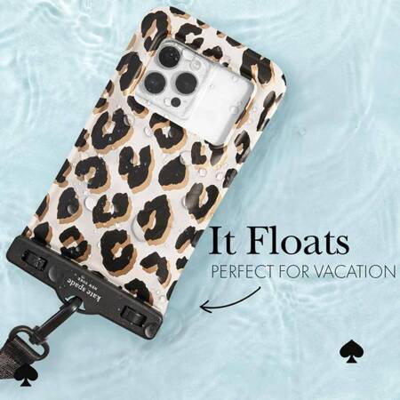 Kate Spade New York Waterproof Floating Pouch - Etui wodoodporne do smartfonów do 6.7" (City Leopard)