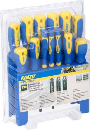 Kinzo - Zestaw 13 śrubokrętów / wkrętaków renomowanej firmy