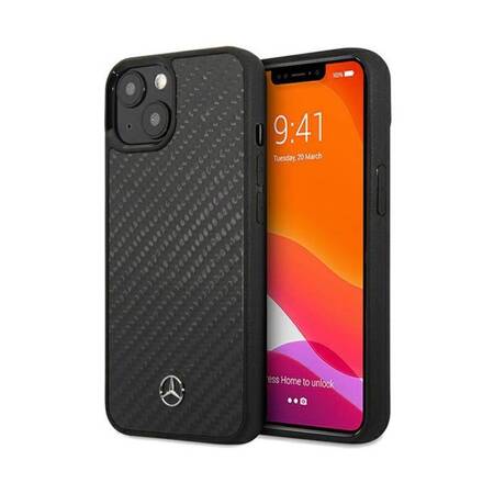 Mercedes Carbon Fiber Dynamic - Etui iPhone 15 (czarny)