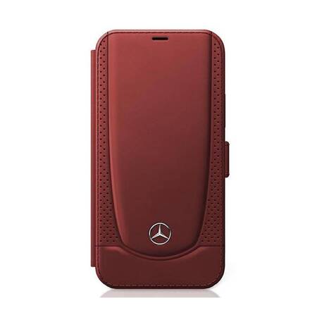 Mercedes MEFLBKP12MARMRE Etui do iPhone 12/12 Pro 6,1" czerwony/red book Urban Line