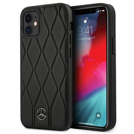 Mercedes MEHCP12SMULBK iPhone 12 mini 5,4" czarny/black hardcase Wave Line