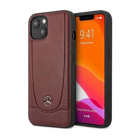 Mercedes MEHCP14SARMRE iPhone 14 6,1" czerwony/red hardcase Leather Urban Bengale