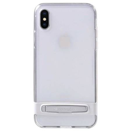 Mercury Dream Bumper - Etui iPhone X z metalową podstawką (srebrny)