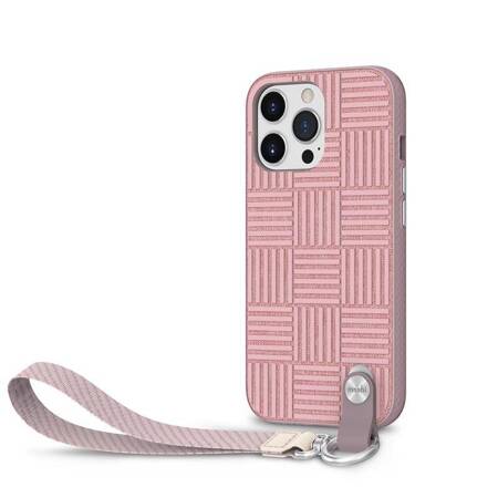 Moshi Altra - Etui z odpinaną smyczką iPhone 13 Pro (antybakteryjne NanoShield™) (Pink)