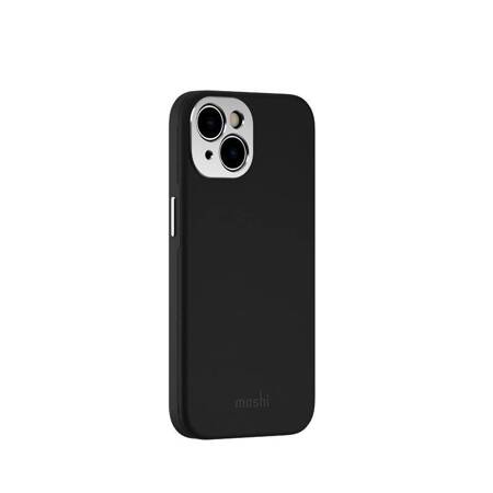 Moshi Napa MagSafe - Skórzane etui iPhone 14 (Midnight Black)