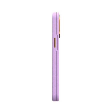 Moshi Napa MagSafe - Skórzane etui iPhone 14 Pro Max (Lavender Purple)