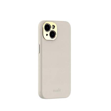 Moshi Napa MagSafe - Skórzane etui iPhone 14 (Serene Gray)