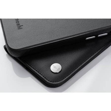 Moshi Overture - Etui 3w1 z klapką iPhone 13 (antybakteryjne NanoShield™) (Jet Black)