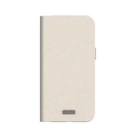 Moshi Overture MagSafe - Skórzane etui 3w1 z klapką iPhone 15 Pro Max (Eggnog White)