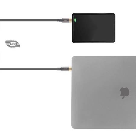 Moshi USB-C Monitor Cable - Kabel USB-C Power Delivery 100 W, 4K (Gray/Gold)