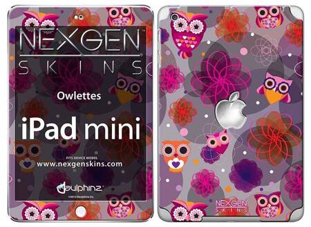 Nexgen Skins - Zestaw skórek na obudowę z efektem 3D iPad mini (Owlettes 3D)