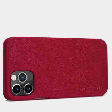 Nillkin Qin Leather Case - Etui Apple iPhone 12 Pro Max (Red)