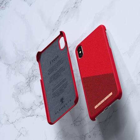 Nordic Elements Saeson Freja - Materiałowe etui iPhone Xs Max (Red)