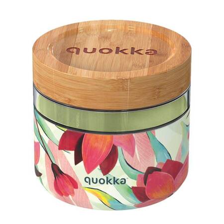 Quokka Deli Food Jar - Pojemnik szklany na żywność / lunchbox 820 ml (Spring)