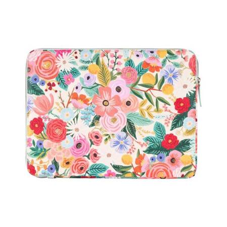 Rifle Paper Laptop Sleeve - Pokrowiec MacBook Pro 14" / Laptop 14,2” (Garden Party Blush)