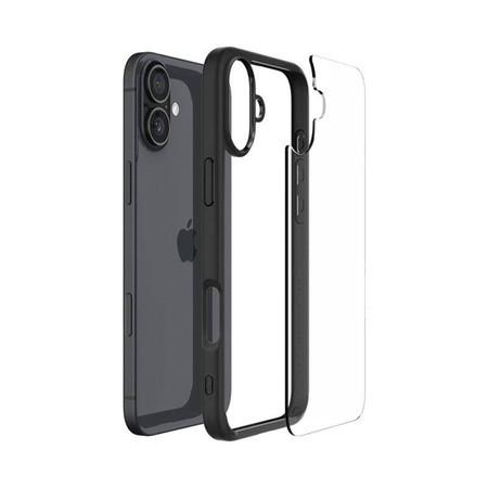 SPIGEN ULTRA HYBRID IPHONE 16 PLUS MATTE BLACK