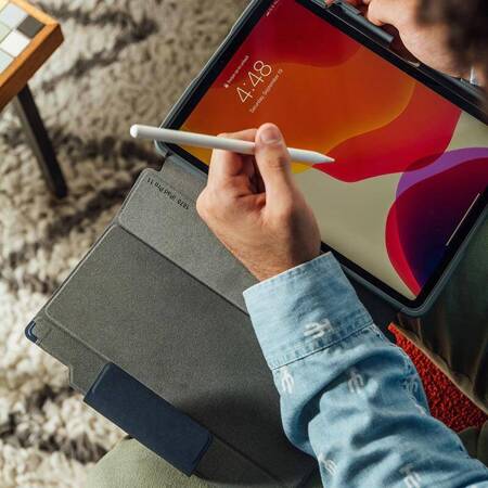 STM Dux Plus - Etui pancerne iPad 10.9 (2022) MIL-STD-810G z funkcją ładowania Apple Pencil (Midnight Blue)