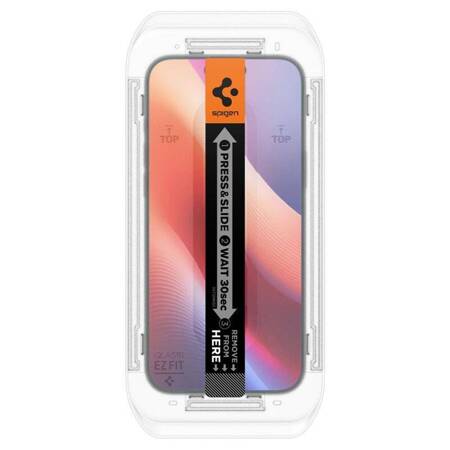 SZKŁO HARTOWANE SPIGEN GLAS.TR ”EZ FIT” 2-PACK IPHONE 16 PRO CLEAR