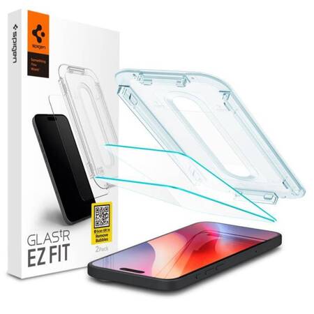 SZKŁO HARTOWANE SPIGEN GLAS.TR ”EZ FIT” 2-PACK IPHONE 16 PRO MAX CLEAR