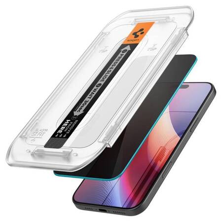 SZKŁO PRYWATYZUJĄCE SPIGEN GLAS.TR ”EZ FIT” 2-PACK IPHONE 16 PRO PRIVACY