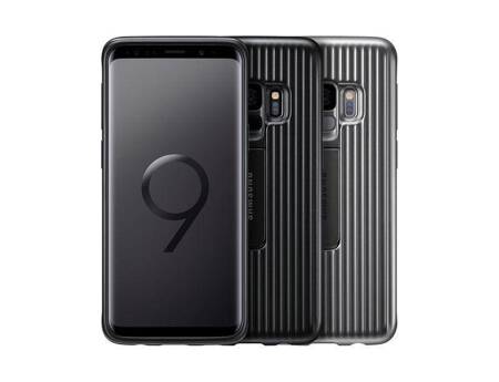 Samsung Protective Standing Cover - Etui Samsung Galaxy S9 z podstawką (srebrny)